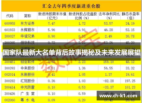 国家队最新大名单背后故事揭秘及未来发展展望